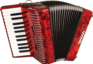 Hohner Hohnica 1303 12 Bass Piano Accordion - Pearl Red