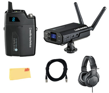 Audio-Technica ATW-1701 System 10 Camera-Mount Wireless Body-Pack System w/ Headphones