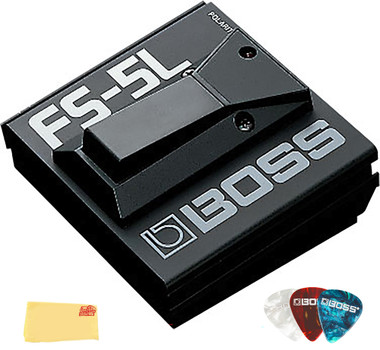 Boss FS-5L Latch-Type Footswitch w/ Picks