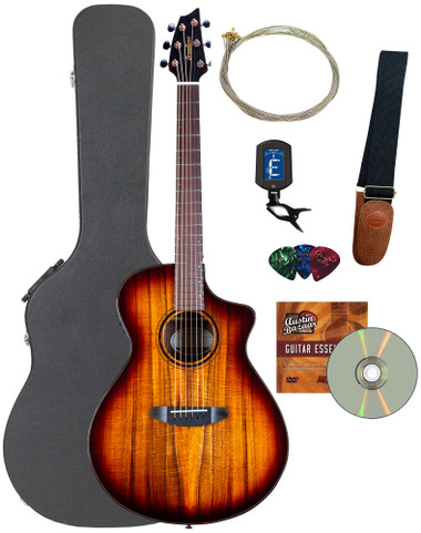 Breedlove Pursuit Exotic S Concert Edgeburst CE - Koa w/ Hard Case