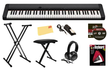 Casio Casiotone CT-S1 76-Key Portable Keyboard - Black w/ Adjustable Stand