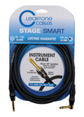 Cleartone 10-Foot Stage Smart Instrument Cable, Straight-Angled, 24 AWG - 1 Pack