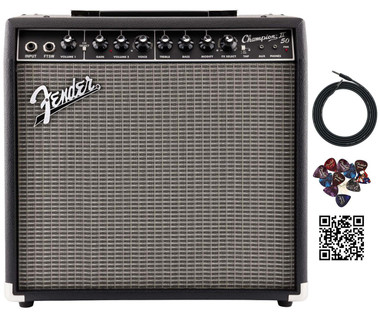 Fender Champion II 50-Watt Guitar Combo Amplifier w/ Instrument Cable