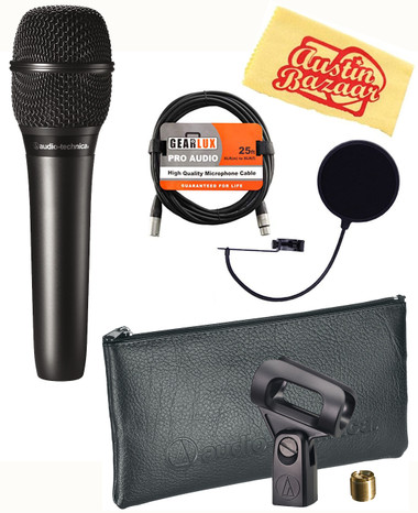 Audio-Technica AT2010 Cardioid Condenser Handheld Microphone w/ Pop Filter