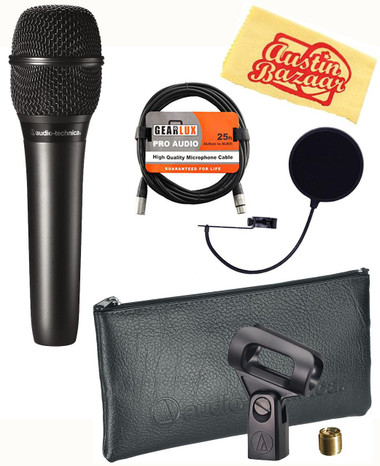 Audio-Technica AT2010 Cardioid Condenser Handheld Microphone w/ Pop Filter