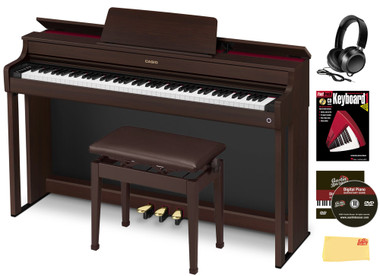 Casio AP-300 Celviano 88-Key Digital Piano - Brown w/ Furniture Bench