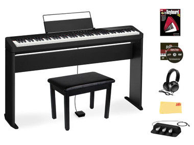 Casio Privia PX-S3100 Digital Piano - Black w/ SP-34 Three-Pedal System