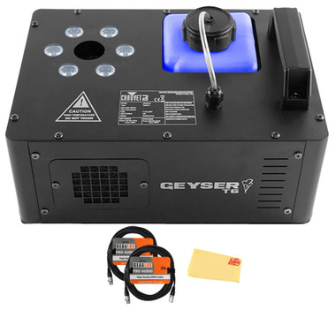 Chauvet Geyser T6 Fog Machine Pyrotechnic Light Effect w/ DMX Cables