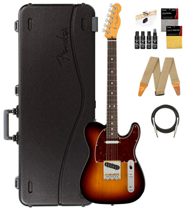 Fender American Professional II Telecaster - 3-Color Sunburst w/ Guitar Cleaning Kit