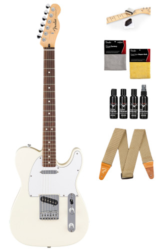Fender Standard Telecaster - Olympic White w/ Guitar Cleaning Kit