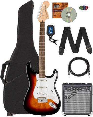 Fender Squier Affinity Stratocaster - 3-Color Sunburst w/ Frontman 10G Amplifier