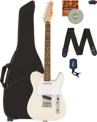Fender Squier Affinity Telecaster - Olympic White w/ Gig Bag