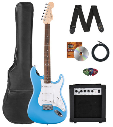 Fender Squier Debut Stratocaster - California Blue w/ Amplifier
