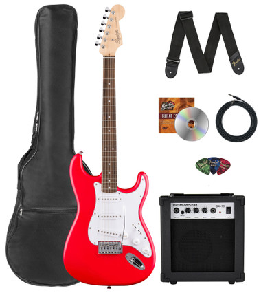 Fender Squier Debut Stratocaster - Torino Red w/ Amplifier