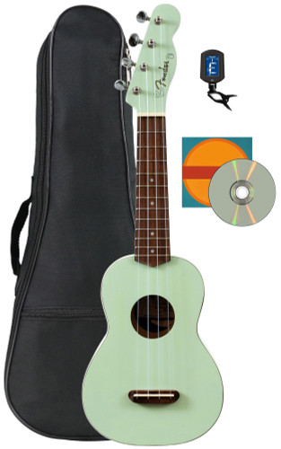 Fender Venice Soprano Ukulele - Surf Green w/ Gig Bag