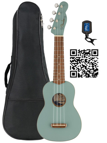 Fender Venice Soprano Ukulele - Sonic Gray w/ Gig Bag