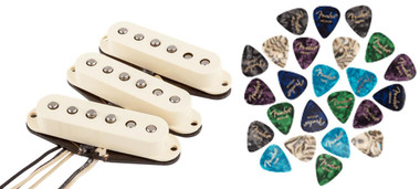 Fender Original '57/'62 Stratocaster Pickups - Aged White w/ Picks