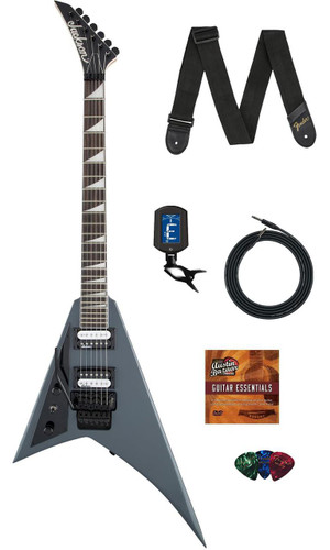 Jackson Rhoads JS32 Left-Handed Electric Guitar - Satin Gray w/ Instrument Cable