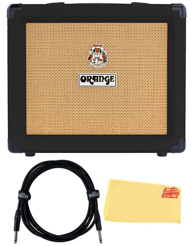 Orange Crush 20 Guitar Combo Amplifier - Black w/ Instrument Cable