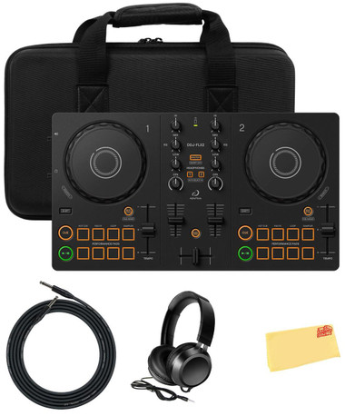 AlphaTheta DDJ-FLX2 Compact 2-Channel DJ Controller w/ Case