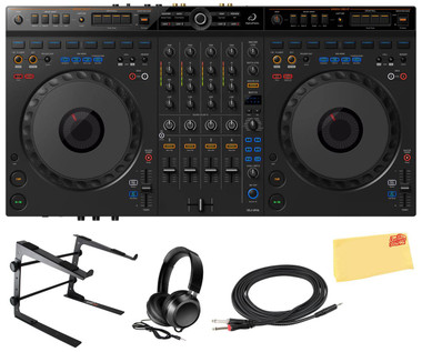 AlphaTheta DDJ-GRV6 4-Channel Performance DJ Controller w/ Laptop Stand