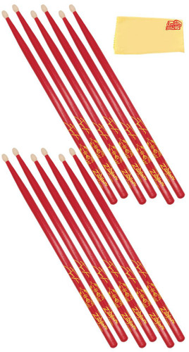 Zildjian Josh Dun "Clancy Red" Artist Series Drumsticks - 6 Pack