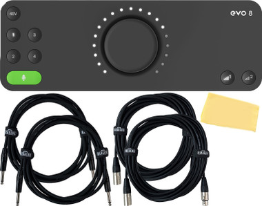 Audient EVO 8 4-In 4-Out USB Audio Interface w/ 4 Cables