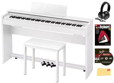 Casio AP-S200 Celviano 88-Key Digital Piano - White w/ Furniture Bench