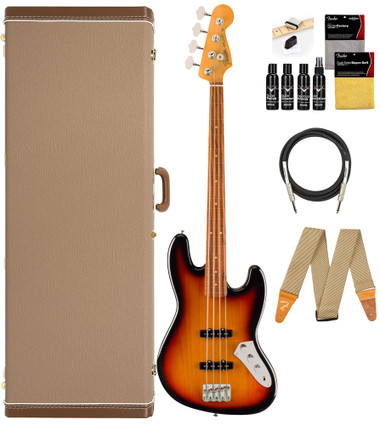 Fender Jaco Pastorius Jazz Bass - 3-Color Sunburst w/ Deluxe Hard Case