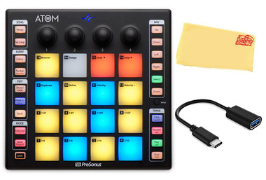 PreSonus ATOM Production and Performance MIDI Pad Controller w/ USB-C Adaptor