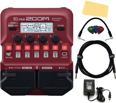 Zoom B1 FOUR Bass Multi-Effects Processor w/ Power Adapter