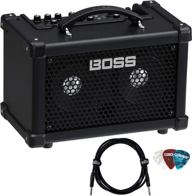Boss Dual Cube LX Portable Bass Guitar Combo Amplifier w/ Instrument Cable