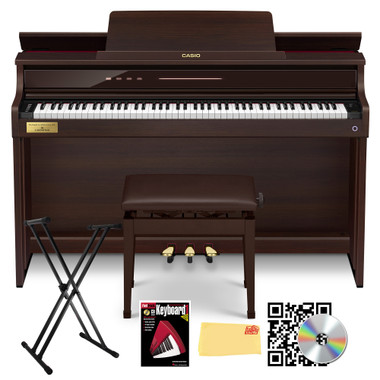 Casio AP-750 Celviano 88-Key Digital Piano - Rosewood w/ Adjustable Stand