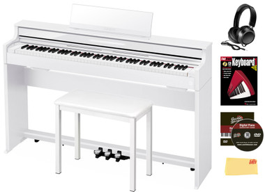 Casio AP-S450 Celviano 88-Key Digital Piano - White w/ Furniture Bench