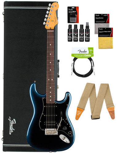Fender American Professional II Stratocaster HSS - Dark Night w/ Cleaning Kit