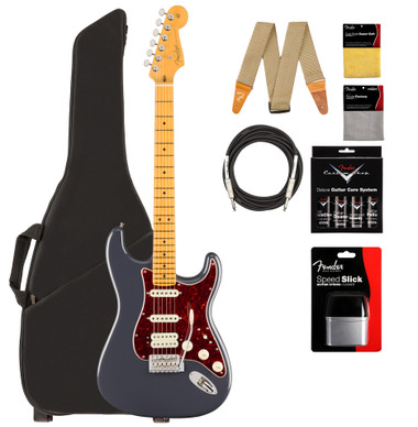 Fender American Professional Classic Stratocaster HSS - Faded Black w/ Cleaning Kit