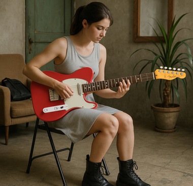 Fender American Professional Classic Telecaster - Faded Dakota Red w/ Cleaning Kit