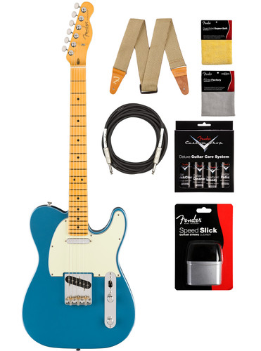 Fender American Professional Classic Telecaster - Faded Lake Placid Blue w/ Cleaning Kit