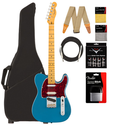Fender American Professional Classic Hotshot Telecaster - Faded Lake Placid Blue w/ Cleaning Kit