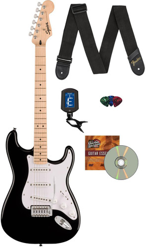 Fender Squier Sonic Stratocaster - Black w/ Tuner