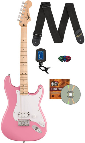 Fender Squier Sonic Stratocaster HT H - Flash Pink w/ Tuner