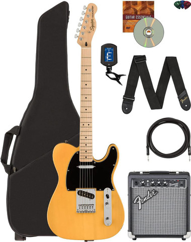 Fender Squier Affinity Telecaster - Butterscotch Blonde w/ Frontman 10G Amplifier