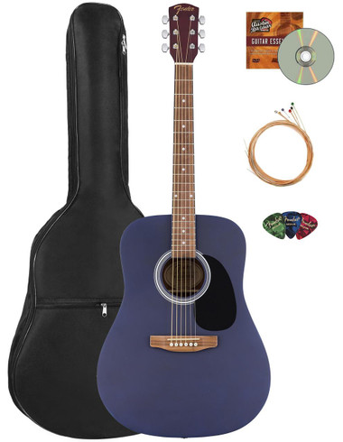 Fender FA Series Dreadnought Acoustic Guitar - Saphire Blue w/ Gig Bag
