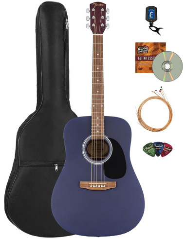Fender FA-25 Dreadnought Acoustic Guitar - Saphire Blue w/ Gig Bag