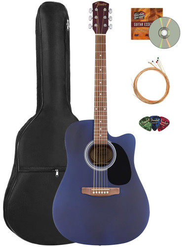 Fender FA Series Dreadnought Acoustic-Electric Guitar - Saphire Blue w/ Gig Bag