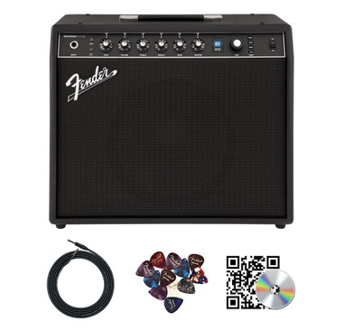 Fender Mustang LTX100 Guitar Combo Amplifier - Black w/ Instrument Cable