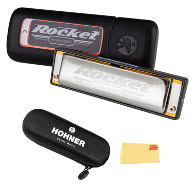 Hohner Progressive Rocket Harmonica - Key of C w/ Case