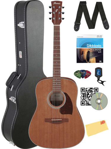 Ibanez PF54 PF Performance Dreadnought Acoustic Guitar - Open Pore Natural w/ Hard Case
