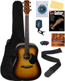 Jasmine S35 Dreadnought Acoustic Guitar - Matte Sunburst w/ Gig Bag