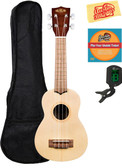 Kala KA-15S-S Satin Spruce Soprano Ukulele w/ Gig Bag
